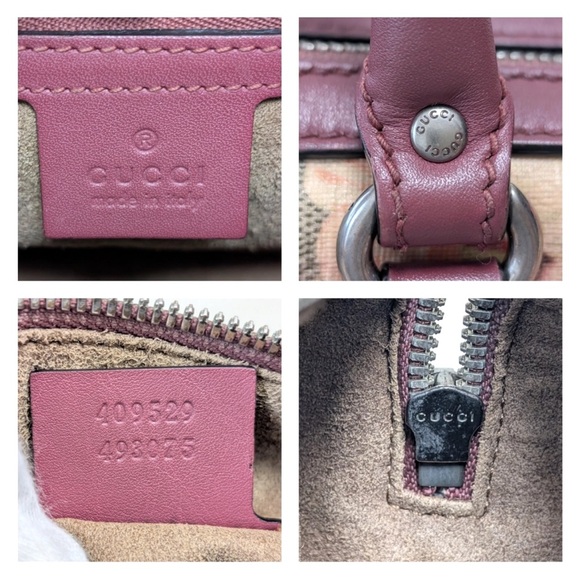 Gucci Floral Satchel Bag - Pink and Green - Picture 9 of 16